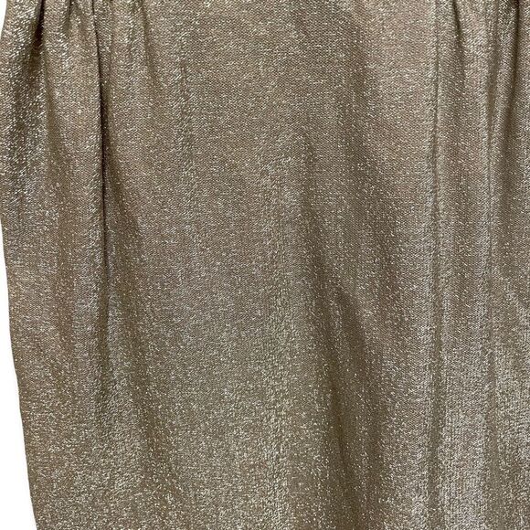 Vintage 60’s Cathy Gray Gold Metallic Dress - Picture 2 of 6